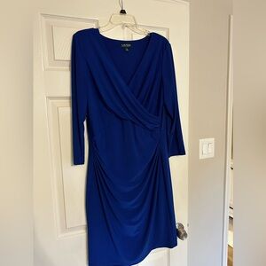 Ralph Lauren Royal Blue Long Sleeve Dress